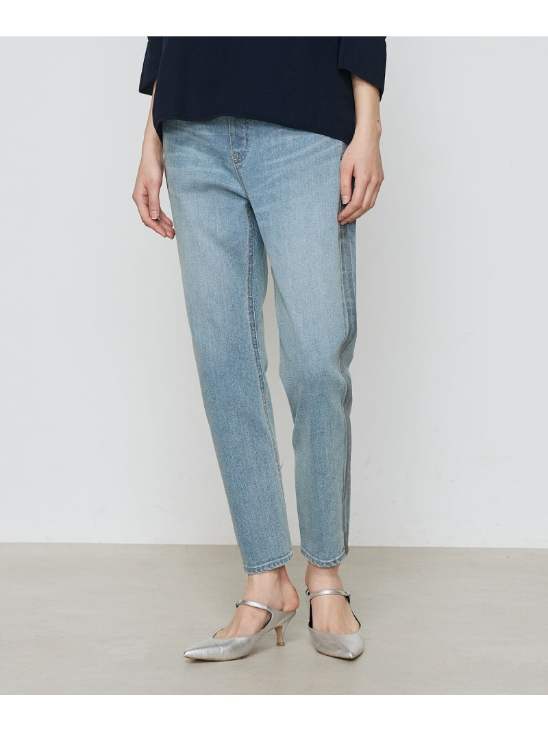 【SALE／43%OFF】コットンストレッチデニム ウエストリブパンツ K.T KIYOKO TAKASE コムサ パンツ ジーンズ・デニムパンツ ブルー グレー【RBA_E】【送料無料】[ Fashion]