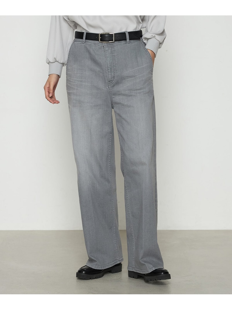 【SALE／14%OFF】[ TALLサイズ ] 10オンスリングオールドストレッチ センタープレスデニム K.T KIYOKO TAKASE TALL コムサ パンツ ジーンズ・デニムパンツ グレー【RBA_E】【送料無料】[ Fashion]