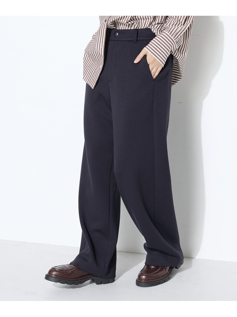 レーヨンミックスダンボール パンツ COMME CA Wardrobe コムサ パンツ スラックス・ドレスパンツ ネイビー グレー【送料無料】[ Fashion]