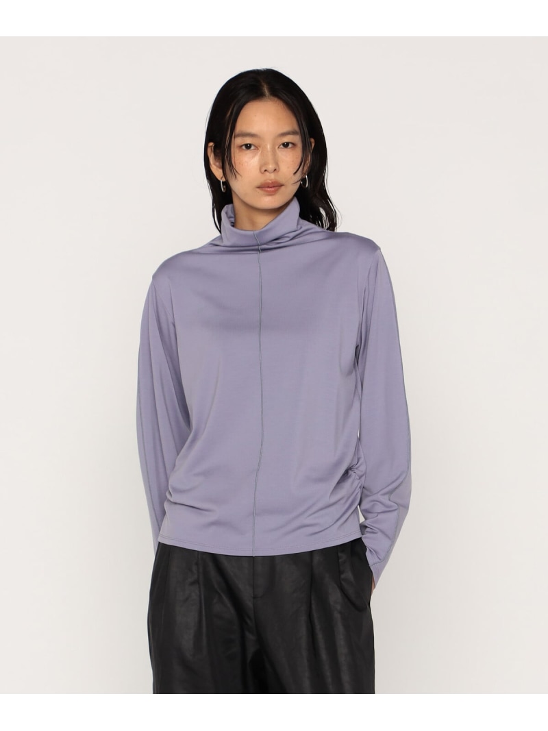 【SALE／10%OFF】ウールポリプレーティング ハイネックトップス COMME CA コムサ トップス カットソー・Tシャツ グレー ブラック ブラウン【RBA_E】【送料無料】[ Fashion]