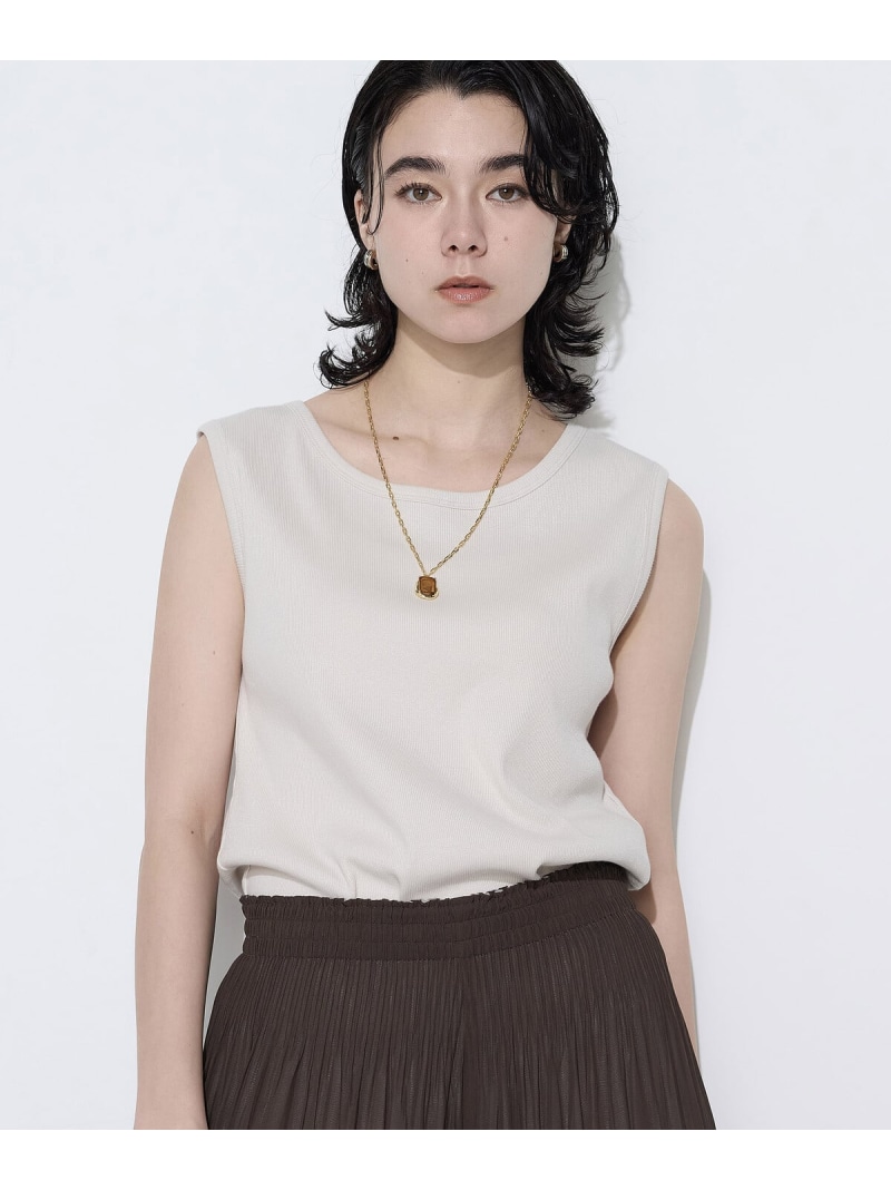 [ S大いさ ] スパークナイロンテレコ 2WAY貯蔵タンクいの一番 K.T KIYOKO TAKASE S-SIZE コムサ トップス ノースリーブ・貯蔵タンクいの一番 ベージュ 黒いこと 青色 薄墨色 白いこと【貨物輸送無料】[ Fashion] レディースファッション-タンクトップ