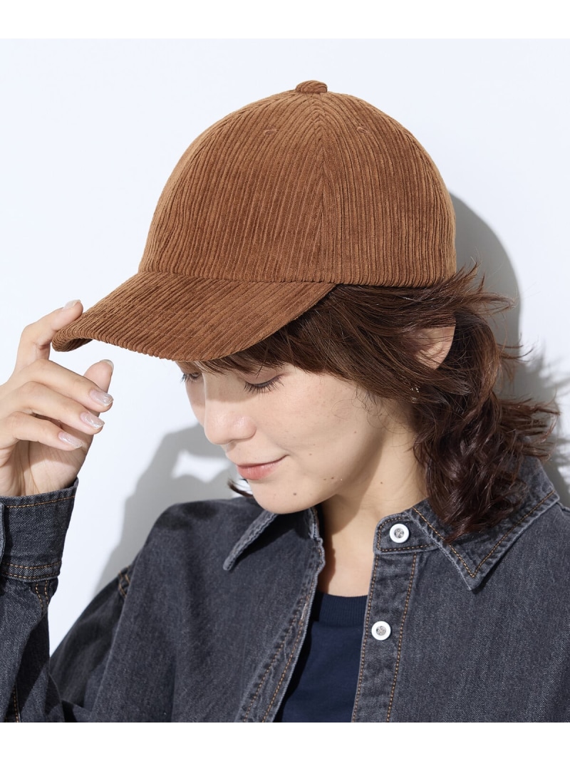 【SALE／19%OFF】コーデュロイ キャップ COMME CA コムサ 帽子 キャップ ブラック ブラウン【RBA_E】【送料無料】[ Fashion]