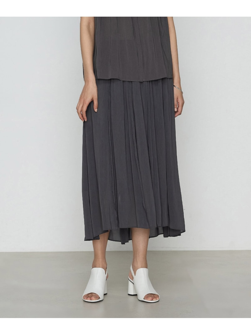 【SALE／19%OFF】[ TALLサイズ ] 【セットアップ対応】シャンブレーカッセン スカート K.T KIYOKO TAKASE TALL コムサ スカート ロング・マキシスカート グレー グリーン【RBA_E】【送料無料】[ Fashion]