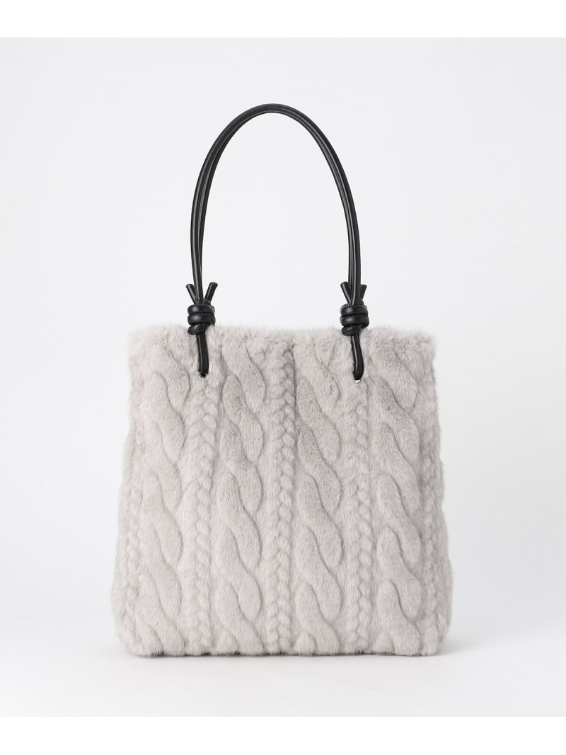 【SALE／43%OFF】エコファー トートバッグ K.T KIYOKO TAKASE コムサ バッグ トートバッグ グレー【RBA_E】【送料無料】[ Fashion]