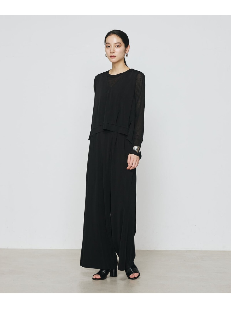 【SALE／20%OFF】ハイテンションポンチライト ジレセットアップ Gabardine K.T コムサ パンツ その他のパンツ ブラック ネイビー【RBA_E】【送料無料】[ Fashion]