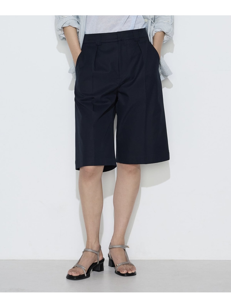 コンパクトクロス ハーフパンツ COMME CA Wardrobe コムサ パンツ その他のパンツ カーキグリーン ネイビー【送料無料】[ Fashion]