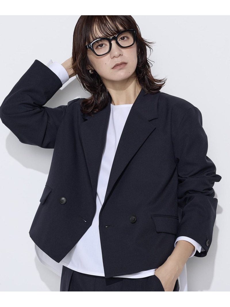 【SALE／19%OFF】【セットアップ相応う】パウダープレーンストレッチ ショートダブルジャケット COMME CA Wardrobe コムサ 背広・フォーマル 背広上衣 赤銅色 米国海軍【RBA_E】【貨物輸送無料】[ Fashion]
