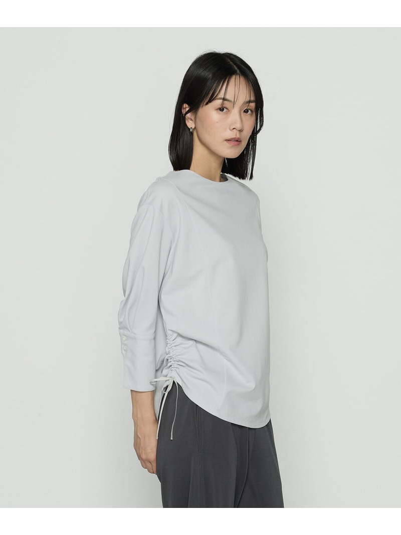 【SALE／19%OFF】[ +サイズ ] 80/-ポンチ ブラウス見えプルオーバー Gabardine K.T + コムサ トップス カットソー・Tシャツ ベージュ グレー ブラック【RBA_E】【送料無料】[ Fashion]
