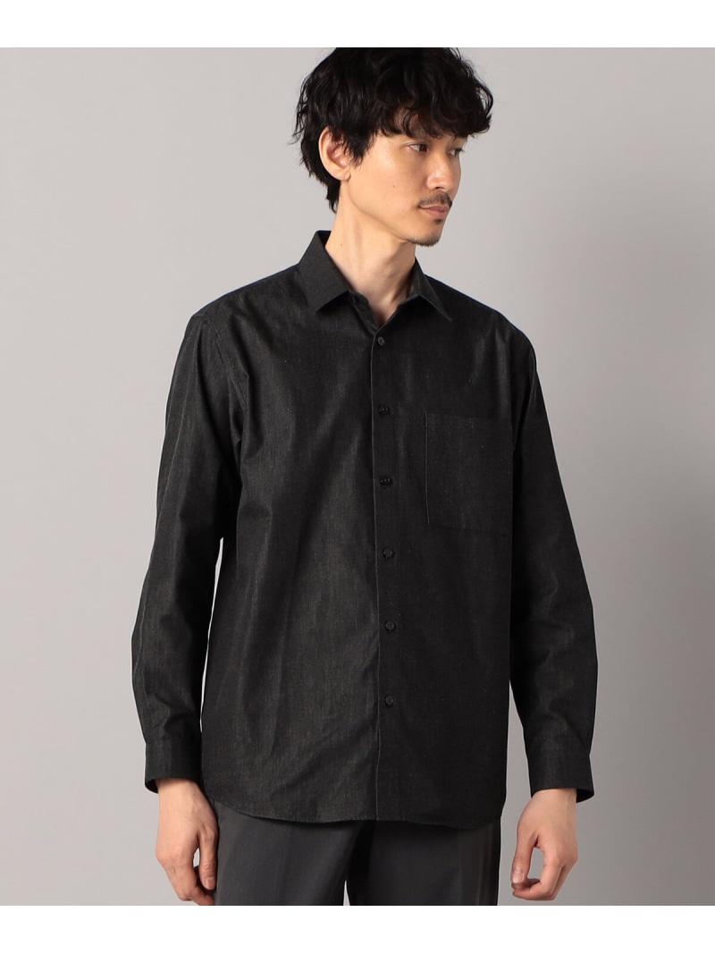 【SALE／40%OFF】【COMME CA MEN】超長綿ライトオンスデニム レギュラーカラーデニムシャツ COMME CA MEN コムサメン トップス シャツ・ブラウス ネイビー ブラック【RBA_E】【送料無料】[ Fashion]｜FIVEFOXes ONLINE STORE