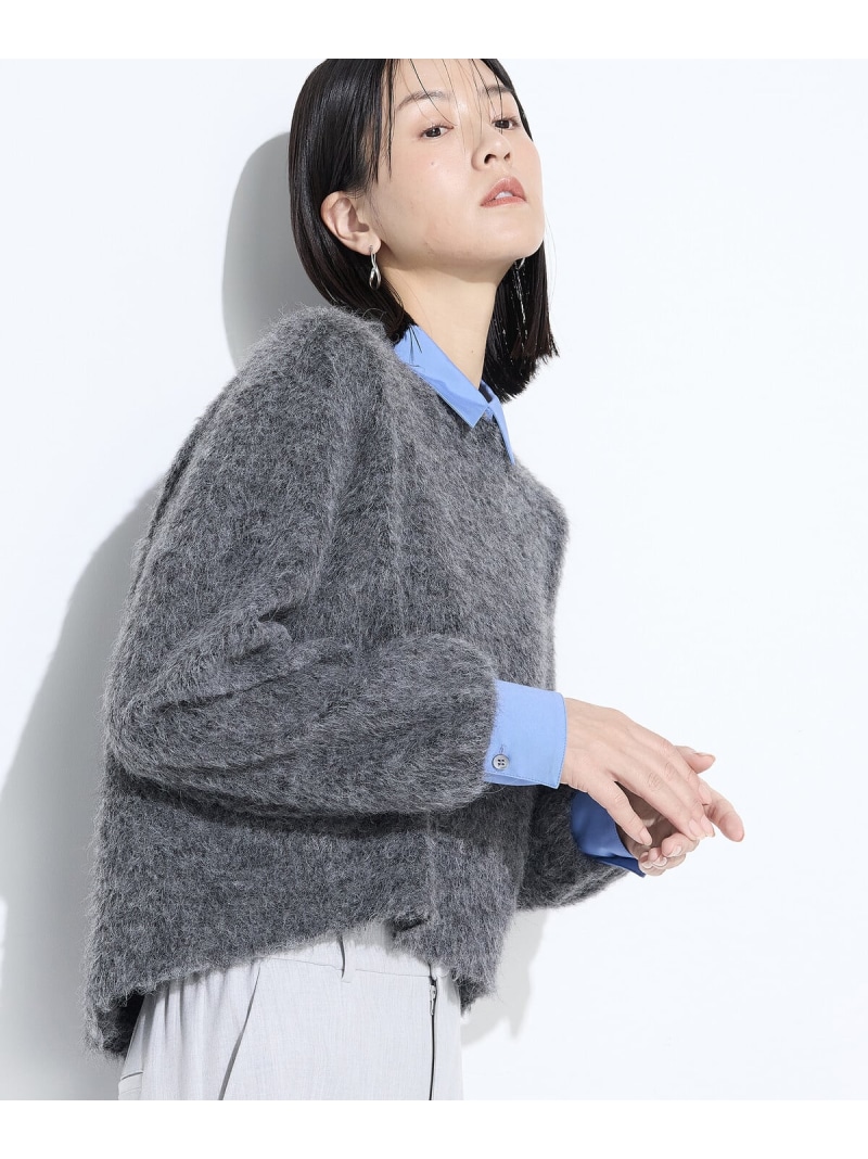 【SALE／28%OFF】アルパカ混 レイヤード風プルオーバー K.T KIYOKO TAKASE コムサ トップス カットソー・Tシャツ グレー【RBA_E】【送料無料】[ Fashion]
