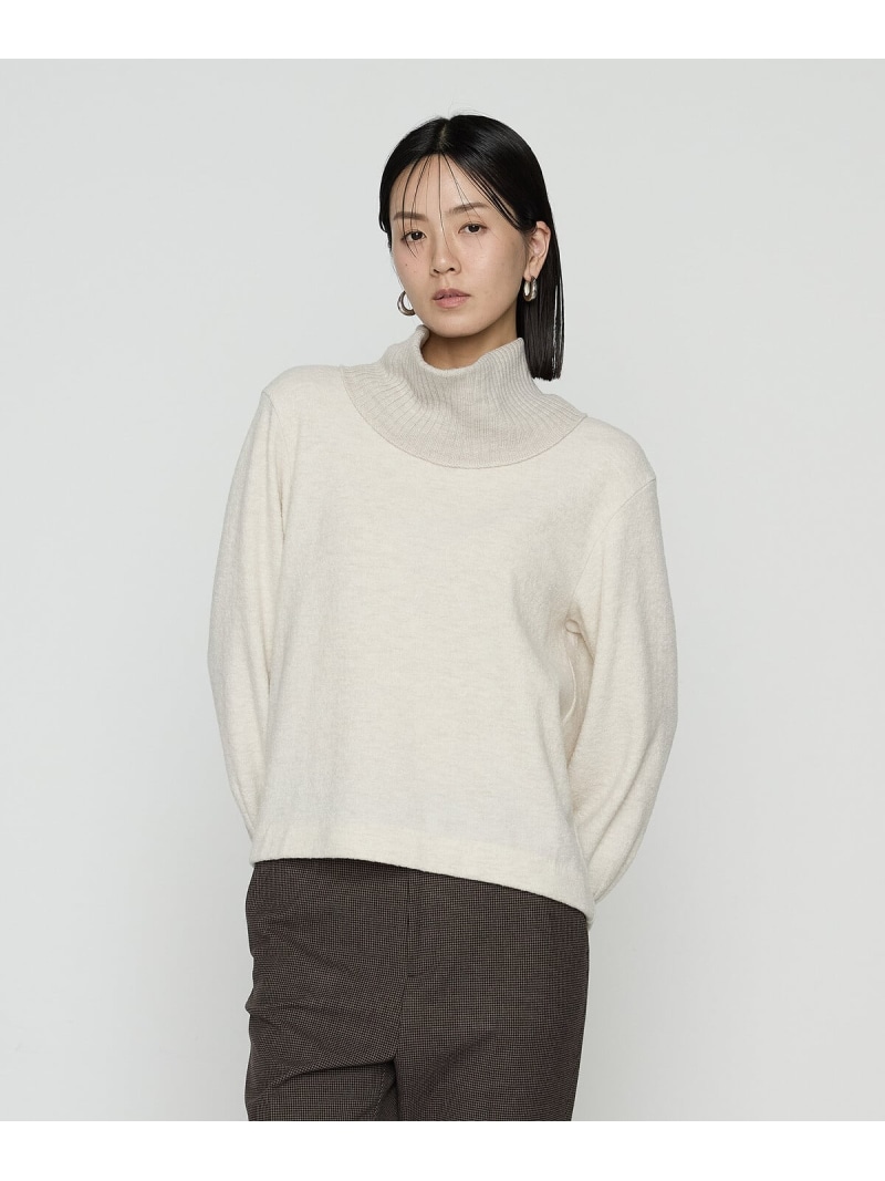 【SALE／28%OFF】[ Sサイズ ] ウールブークレー スヌード付きプルオーバー K.T KIYOKO TAKASE S-SIZE コムサ トップス カットソー・Tシャツ グレー ベージュ【RBA_E】【送料無料】[ Fashion]｜FIVEFOXes ONLINE STORE