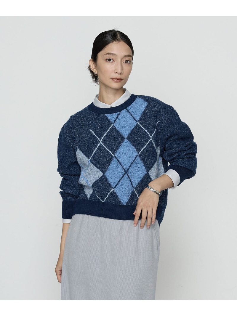 【SALE／60%OFF】ジャカード アーガイルニットセーター Gabardine K.T コムサ トップス ニット グレー ネイビー ブラウン【RBA_E】【送料無料】[ Fashion]｜FIVEFOXes ONLINE STORE