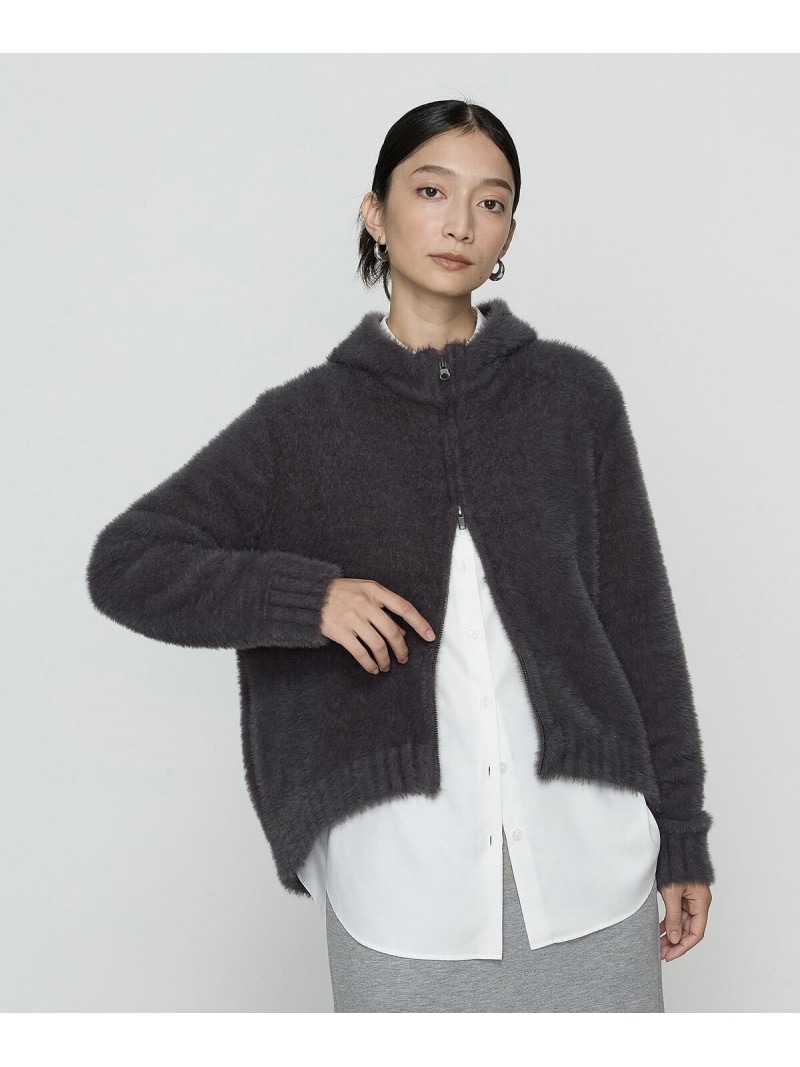 【SALE／51%OFF】[ +大きさ ] マイクロナイロンフェザーヤーン アノラック Gabardine K.T + コムサ トップス パーカー・フーディー 薄墨色【RBA_E】【貨物輸送無料】[ Fashion]