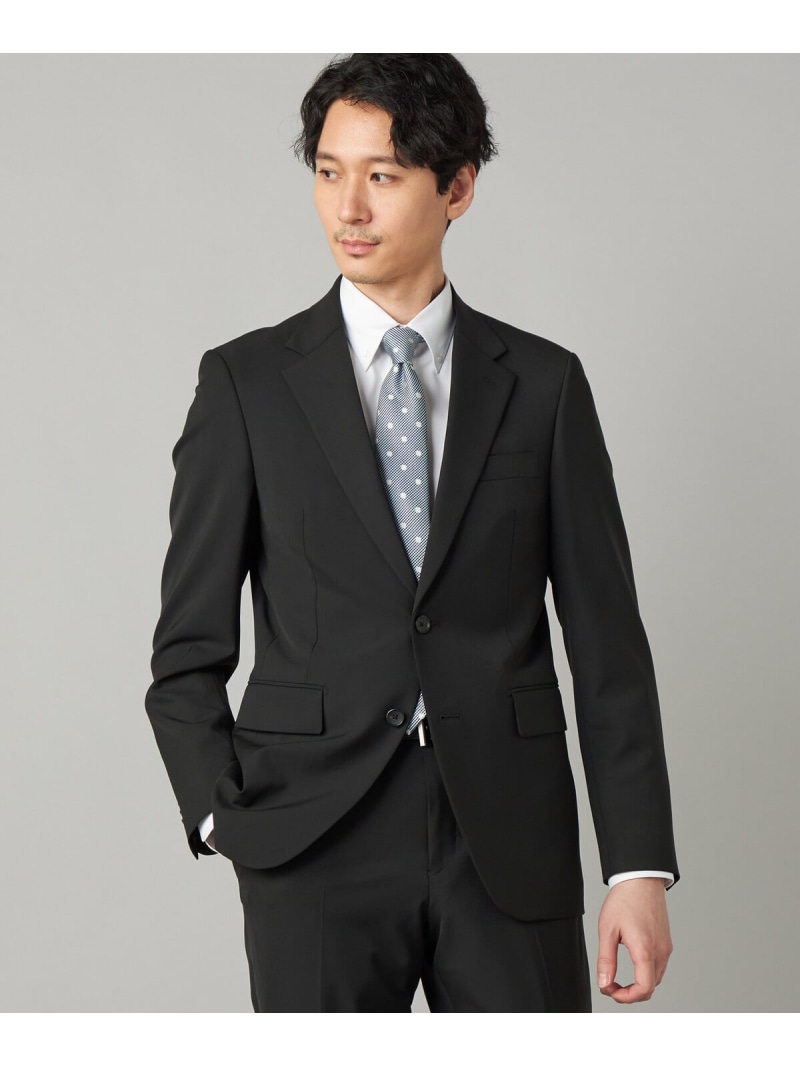 【セットアップ対応】尾州産 ポリエステルストレッチ ドビー ジャケット COMME CA MEN コムサメン ジャケット・アウター テーラードジャケット・ブレザー ブラック【送料無料】[ Fashion]｜FIVEFOXes ONLINE STORE