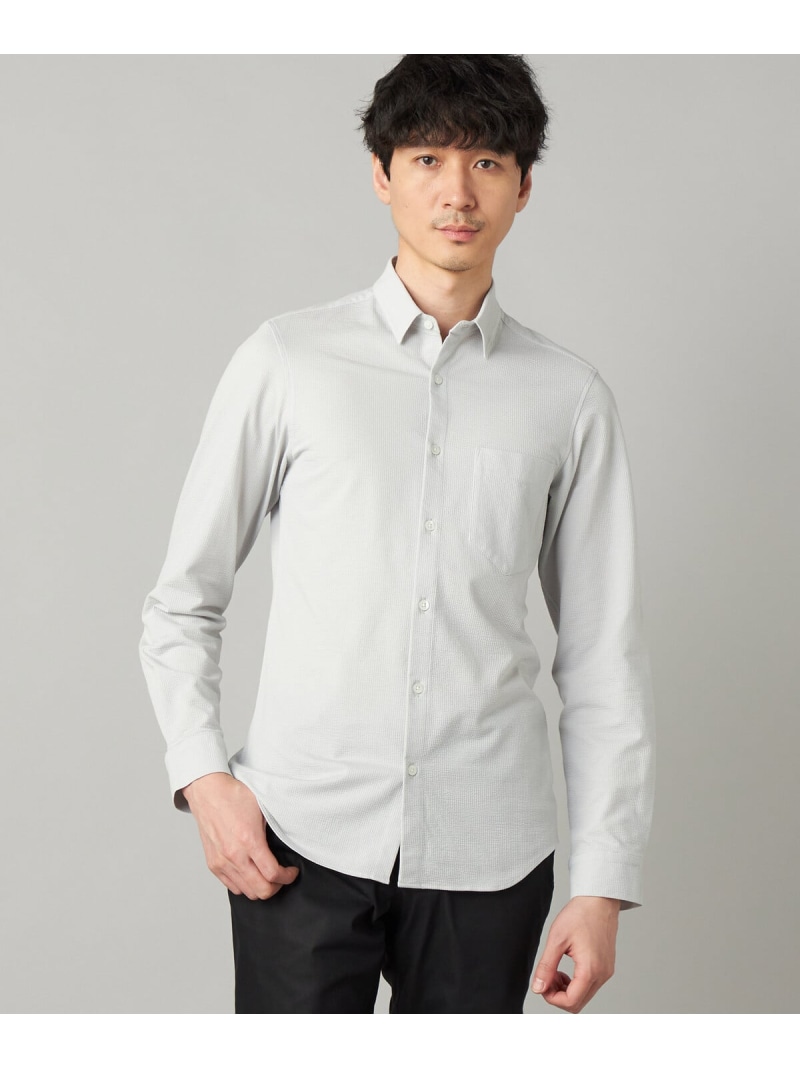 【抗菌防臭加工】シアサッカージャージー キーボードシャツ COMME CA MEN コムサメン トップス シャツ・ブラウス ネイビー【送料無料】[ Fashion] 15,048円