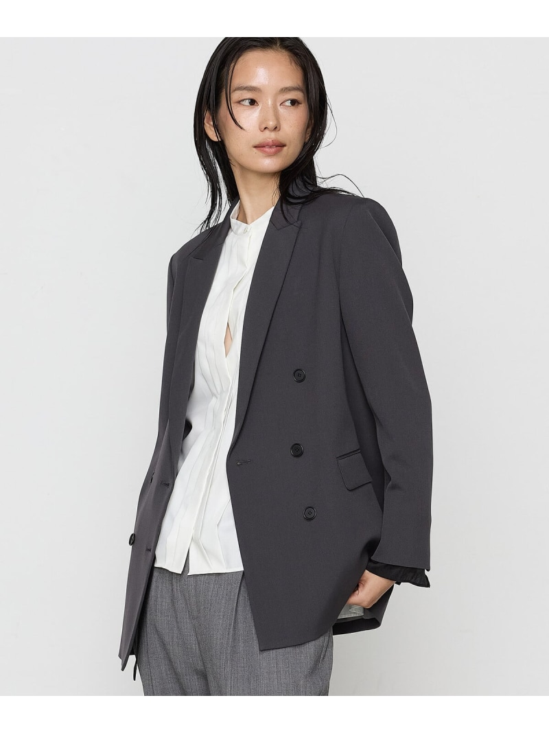 【SALE／50%OFF】ツイステッドドビーカルゼ ジャケット COMME CA コムサ ジャケット・アウター その他のジャケット・アウター ブラウン グレー【RBA_E】【送料無料】[ Fashion]｜FIVEFOXes ONLINE STORE