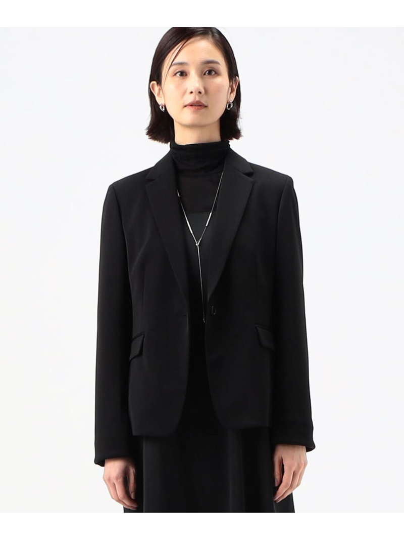 【SALE／50%OFF】【セットアップ相応う】カルゼジャージー テーラードジャケット COMME CA コムサ 背広・フォーマル セットアップ背広 サクラ色 黒いこと【RBA_E】【貨物輸送無料】[ Fashion]