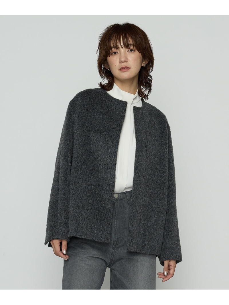 【SALE／20%OFF】[ TALLサイズ ] アルパカシャギー ノーカラージャコット K.T KIYOKO TAKASE TALL コムサ ジャケット・アウター その他のジャケット・アウター グレー【RBA_E】【送料無料】[ Fashion]｜FIVEFOXes ONLINE STORE