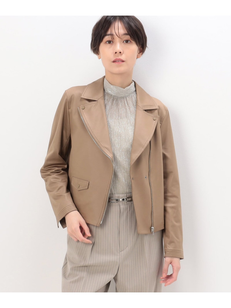 Gap ギャップ シングルライダースジャケット 羊革 サイズXS 160/80A 楽天市場】【SALE／49%OFF】(W)フェイクレザー ライダース