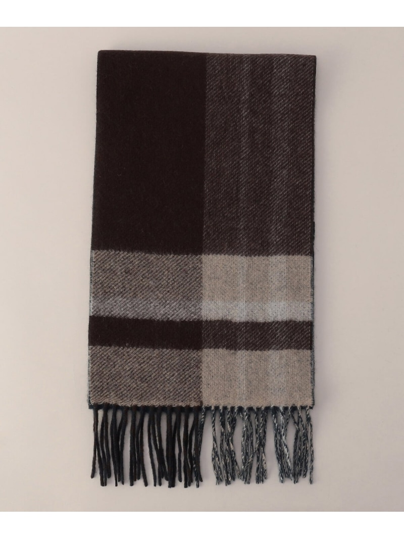 【SALE／46%OFF】【COMME CA MEN】カシミヤチェックマフラー COMME CA MEN コムサメン 流行り物雑貨 マフラー・ストール・ネックウォーマー 青色 ベージュ 赤いこと 黒いこと【RBA_E】【貨物輸送無料】[ Fashion]