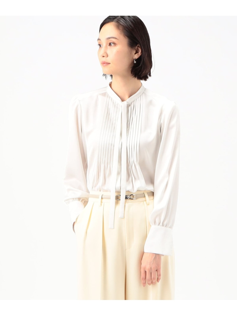 【SALE／40%OFF】[ TALLサイズ ] セレモニーピンタック ボウタイブラウス K.T KIYOKO TAKASE TALL コムサ トップス シャツ・ブラウス ホワイト【RBA_E】【送料無料】[ Fashion]