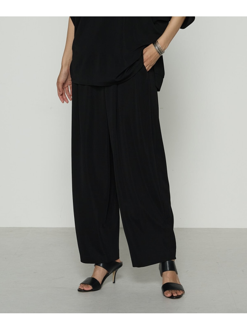 ハイテンションポンチライト ドレープタックパンツ Gabardine K.T コムサ パンツ その他のパンツ ブラック【送料無料】[ Fashion]