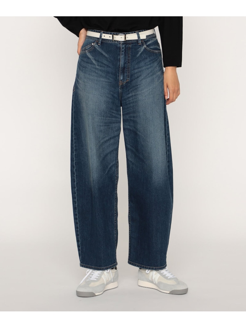 【SALE／10%OFF】中空ストレッチデニム バレルジーンズ COMME CA コムサ パンツ ジーンズ・デニムパンツ ブルー ブラック【RBA_E】【送料無料】[ Fashion]