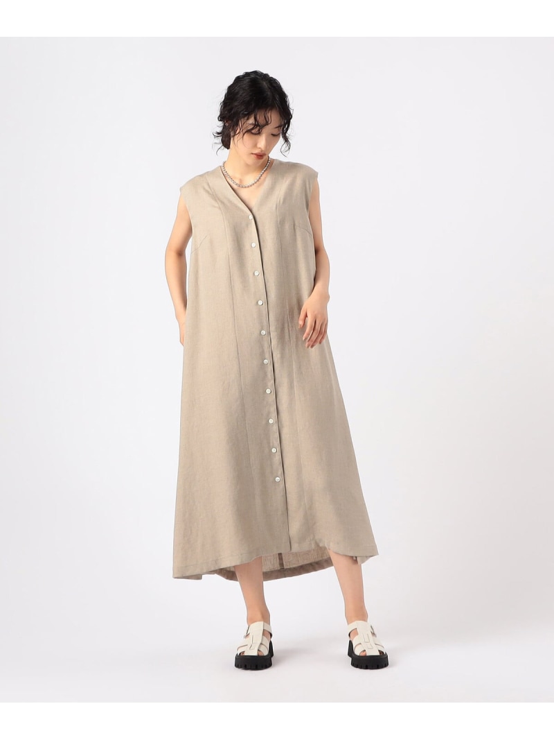 【SALE／50%OFF】麻調合繊 Aライン ジャンパースカート Gabardine K.T コムサ ワンピース・ドレス その他のワンピース・ドレス ブラック ホワイト【RBA_E】【送料無料】[ Fashion]｜FIVEFOXes ONLINE STORE