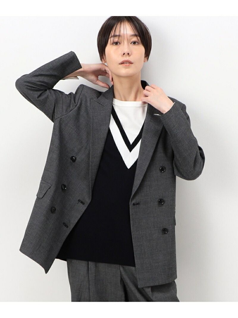 【SALE／30%OFF】【セットアップ相応う】いの一番頭顱2WAY伸ばすこと ダブル上衣 COMME CA コムサ 背広・フォーマル 背広上衣 薄墨色【RBA_E】【貨物輸送無料】[ Fashion]