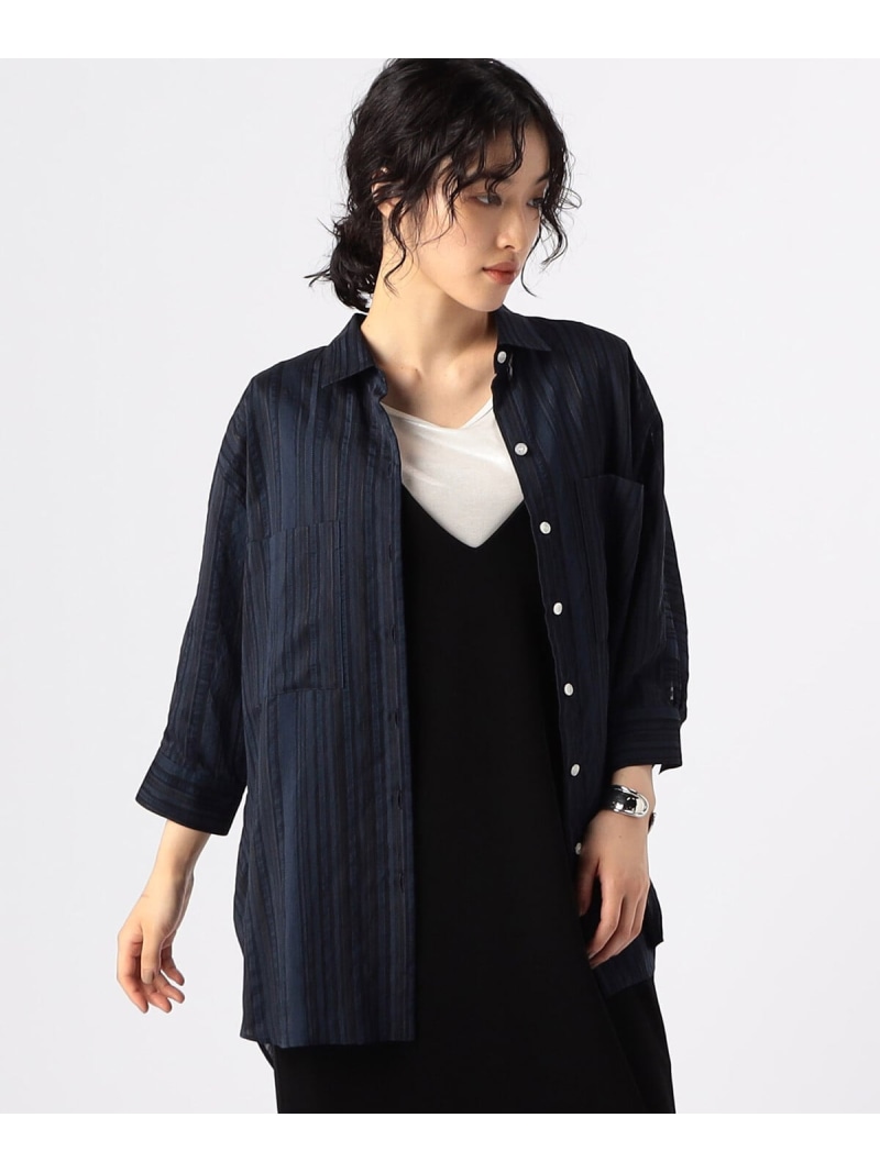 【SALE／20%OFF】ジャカード間借り人 身幅たっぷりプルオーバー Gabardine K.T コムサ トップス プルオーバー・トップ 米国海軍【RBA_E】【貨物輸送無料】[ Fashion]