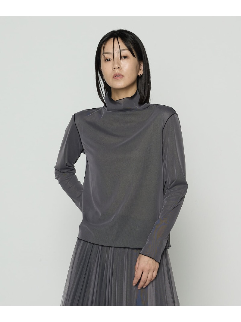 【SALE／10%OFF】ソフトチュール*ウーリー分繊トリコット広巾 プルオーバー COMME CA コムサ トップス カットソー・Tシャツ グリーン ブルー ブラック ブラウン【RBA_E】【送料無料】[ Fashion]