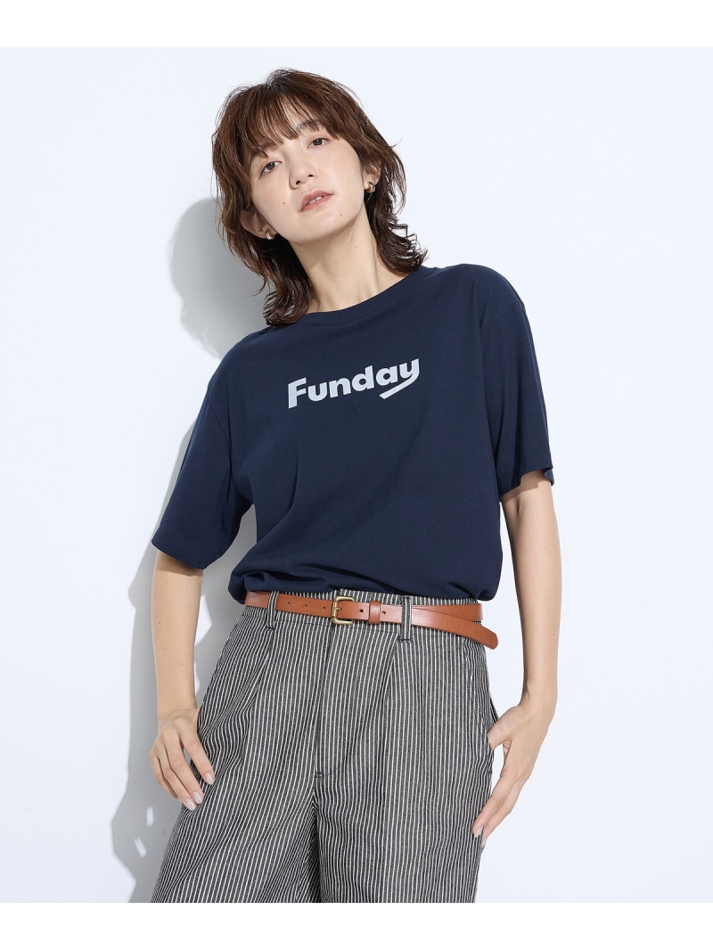 ヴィンテージ天竺 Tシャツ COMME CA コムサ トップス カットソー・Tシャツ ネイビー ホワイト ブルー【送料無料】[ Fashion] 11,011円