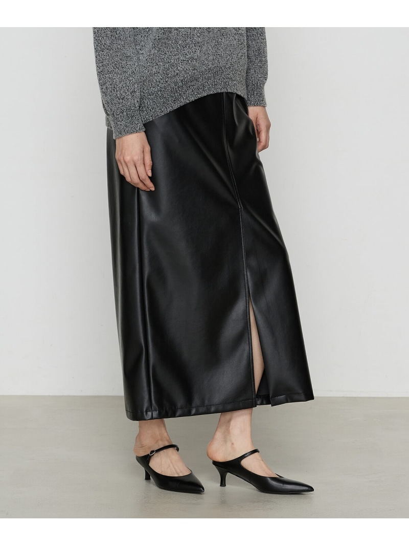 【SALE／50%OFF】ウレタンコーティング ストレッチ スカート COMME CA コムサ スカート ロング・マキシスカート ホワイト ブラック【RBA_E】【送料無料】[ Fashion]｜FIVEFOXes ONLINE STORE