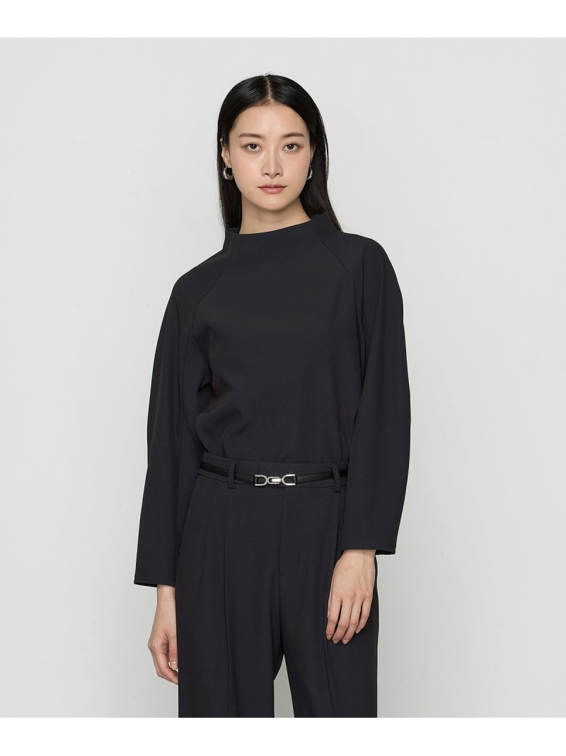 【SALE／50%OFF】[ TALLサイズ ] トリアセボディシェルピーチ プルオーバー COMME CA TALL コムサ トップス シャツ・ブラウス ブラック ホワイト【RBA_E】【送料無料】[ Fashion]