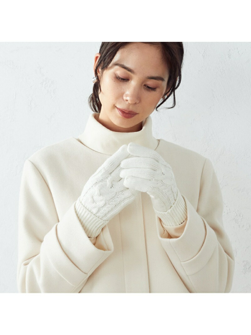 ケーブル編み グローブ ファッショングッズ コムサイズム Ca Ism Comme