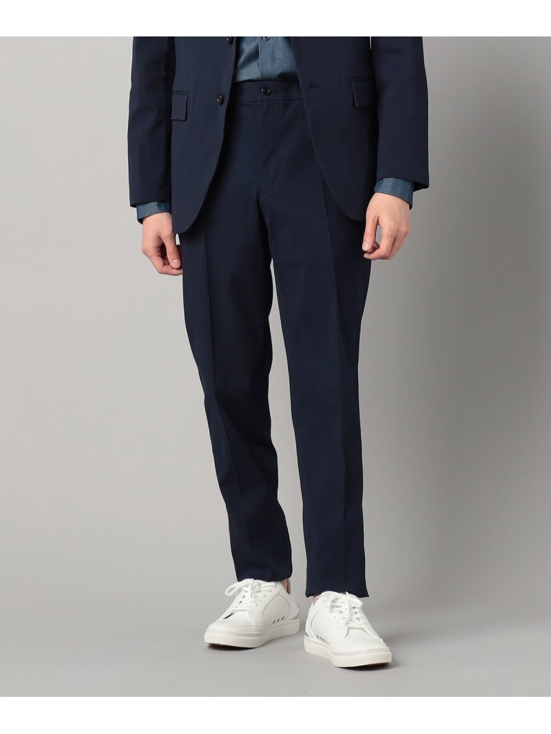【SALE／40%OFF】【接触冷感】【セットアップ対応】シアサッカー テーパードパンツ COMME CA MEN コムサメン パンツ その他のパンツ カーキグリーン ネイビー【RBA_E】【送料無料】[ Fashion]
