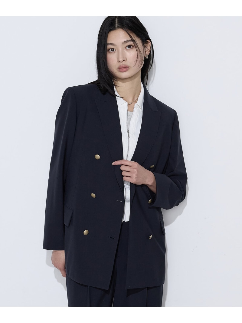 【セットアップ対応】T/W2WAYストレッチ ジャケット COMME CA コムサ ジャケット・アウター テーラードジャケット・ブレザー ブラウン ネイビー【送料無料】[ Fashion]