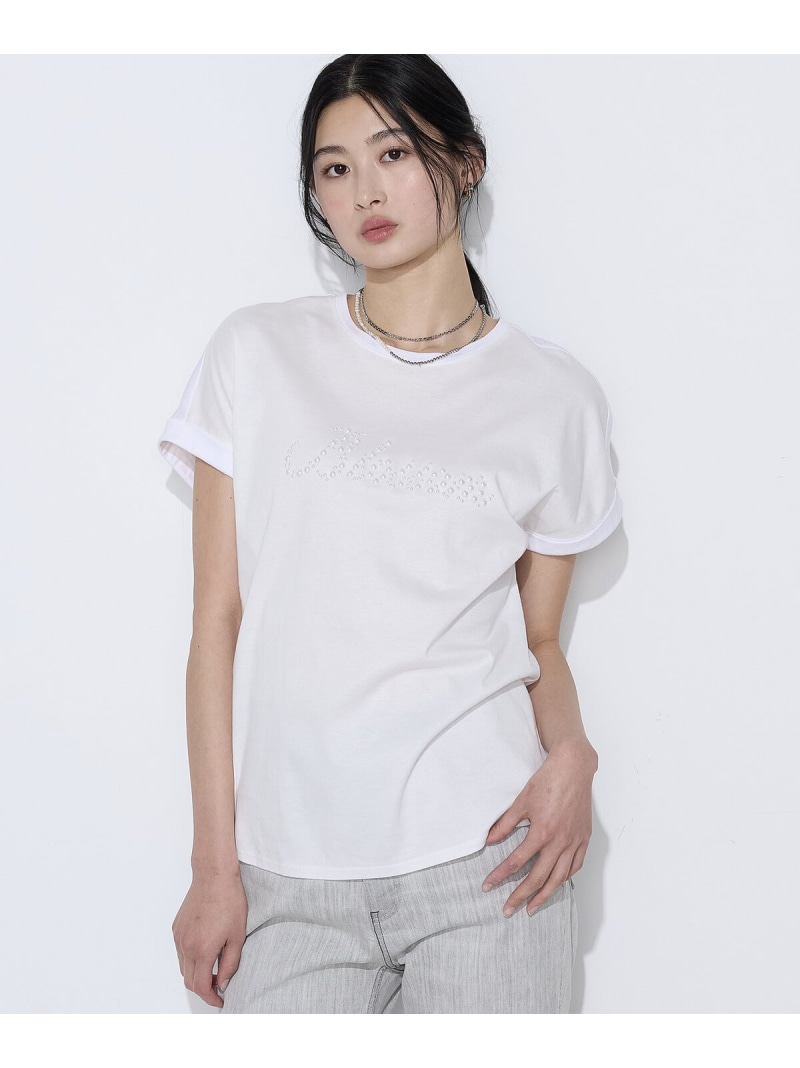 【SALE／30%OFF】[ Sサイズ ] コットンスムース パールTシャツ K.T KIYOKO TAKASE S-SIZE コムサ トップス カットソー・Tシャツ ホワイト グリーン ブラウン グレー ネイビー【RBA_E】【送料無料】[ Fashion]｜FIVEFOXes ONLINE STORE