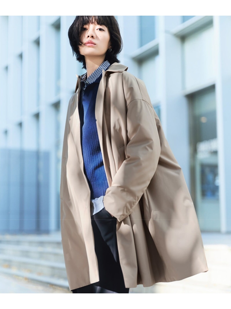 マルチプルーフタフタ ダウンライナー付きコート COMME CA コムサ ジャケット・アウター その他のジャケット・アウター ベージュ ブラック【送料無料】[ Fashion]