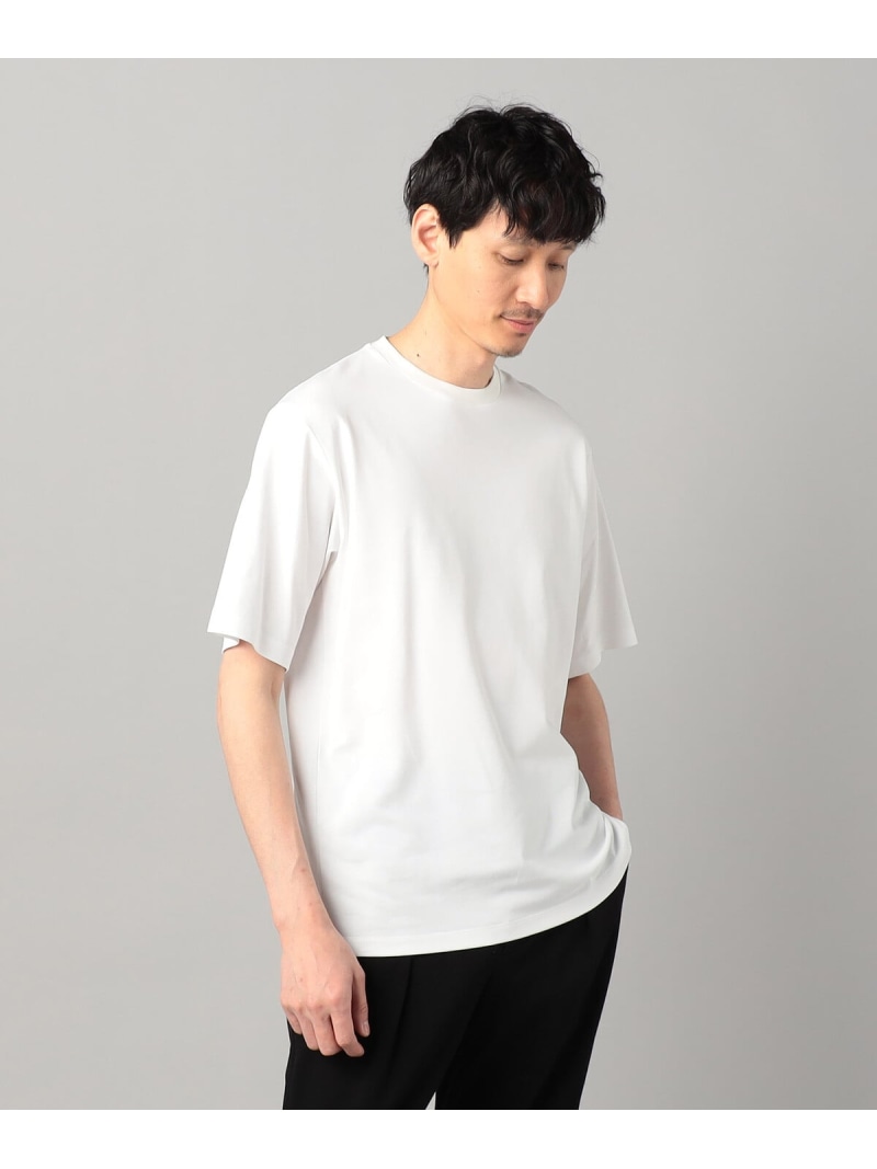 【SALE／30%OFF】和紙天竺 ティーシャツ COMME CA MEN コムサメン トップス カットソー・ティーシャツ 白いこと 薄墨色 黒いこと【RBA_E】【貨物輸送無料】[ Fashion] メンズファッション-トップス-Tシャツ・カットソー