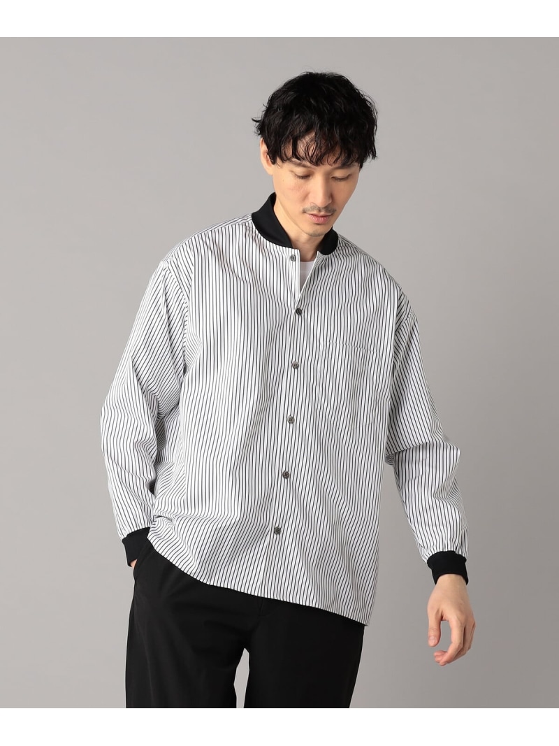 【SALE／46%OFF】ストライプシャツ ブルゾン β MEN コムサメン ジャケット・アウター ブルゾン・ジャンパー ホワイト【RBA_E】【送料無料】[ Fashion]｜FIVEFOXes ONLINE STORE