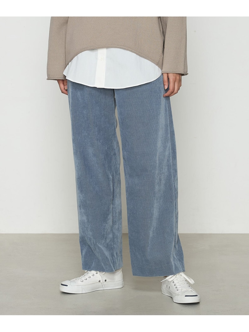 【SALE／30%OFF】コール天ズボン下 COMME CA コムサ ズボン下 余分の物のズボン下 白いこと 青み【RBA_E】【貨物輸送無料】[ Fashion]