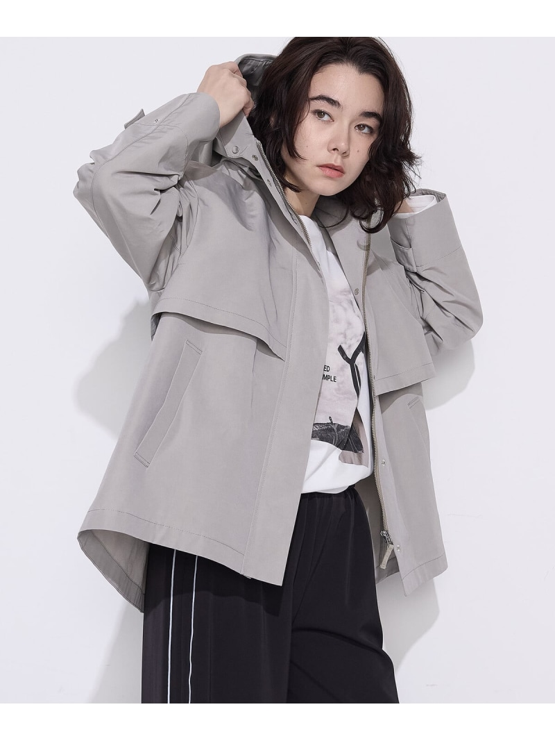 【SALE／19%OFF】[ TALL大きさ ] コットンナイロングログラン撥水製作 パーカ上衣 K.T KIYOKO TAKASE TALL コムサ ジャケット・アウター 余分の物のジャケット・アウター 薄墨色 米国海軍 サクラ色【RBA_E】【貨物輸送無料】[ Fashion]