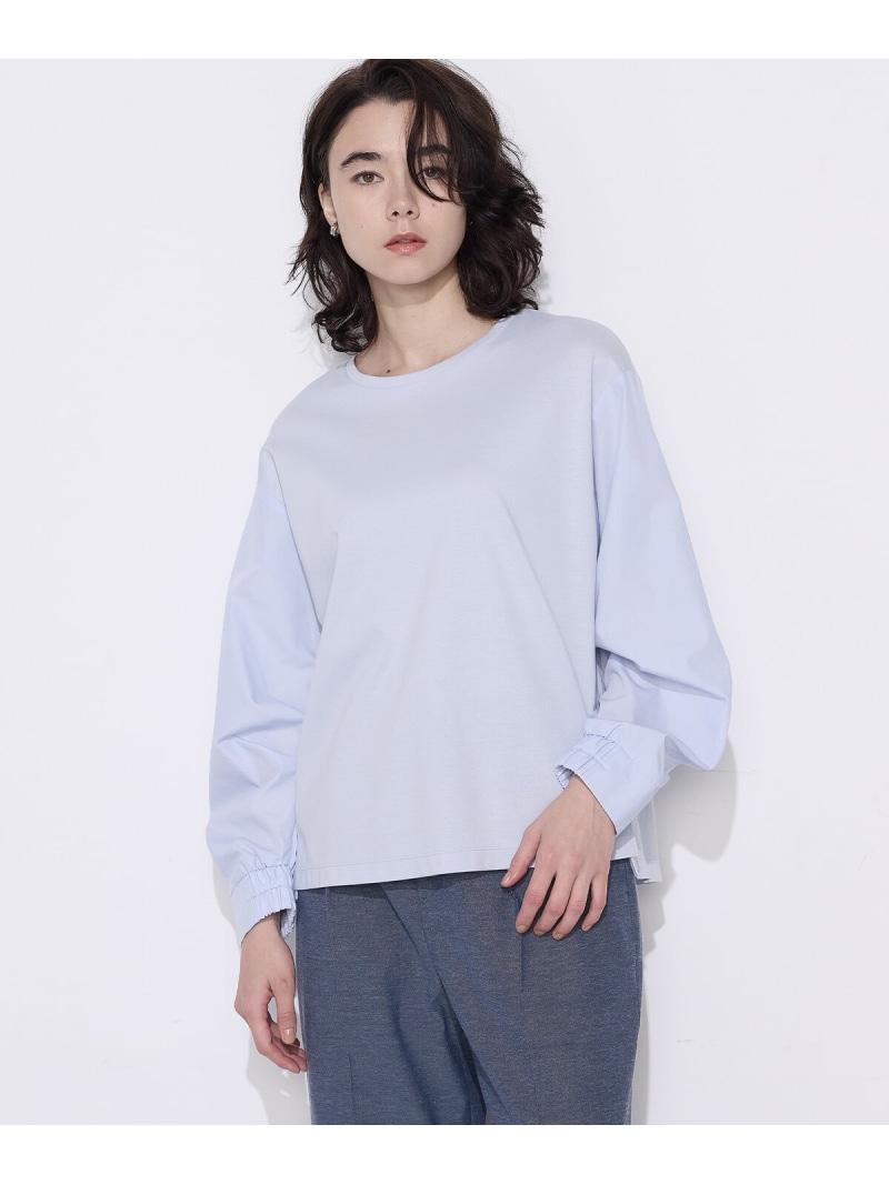 【SALE／10%OFF】[ TALL大いさ ] TCポンチ絵 異原料品ティーシャツ COMME CA TALL コムサ トップス カットソー・ティーシャツ 薄墨色 青色 白いこと【RBA_E】【貨物輸送無料】[ Fashion] トップス-Tシャツ・カットソー