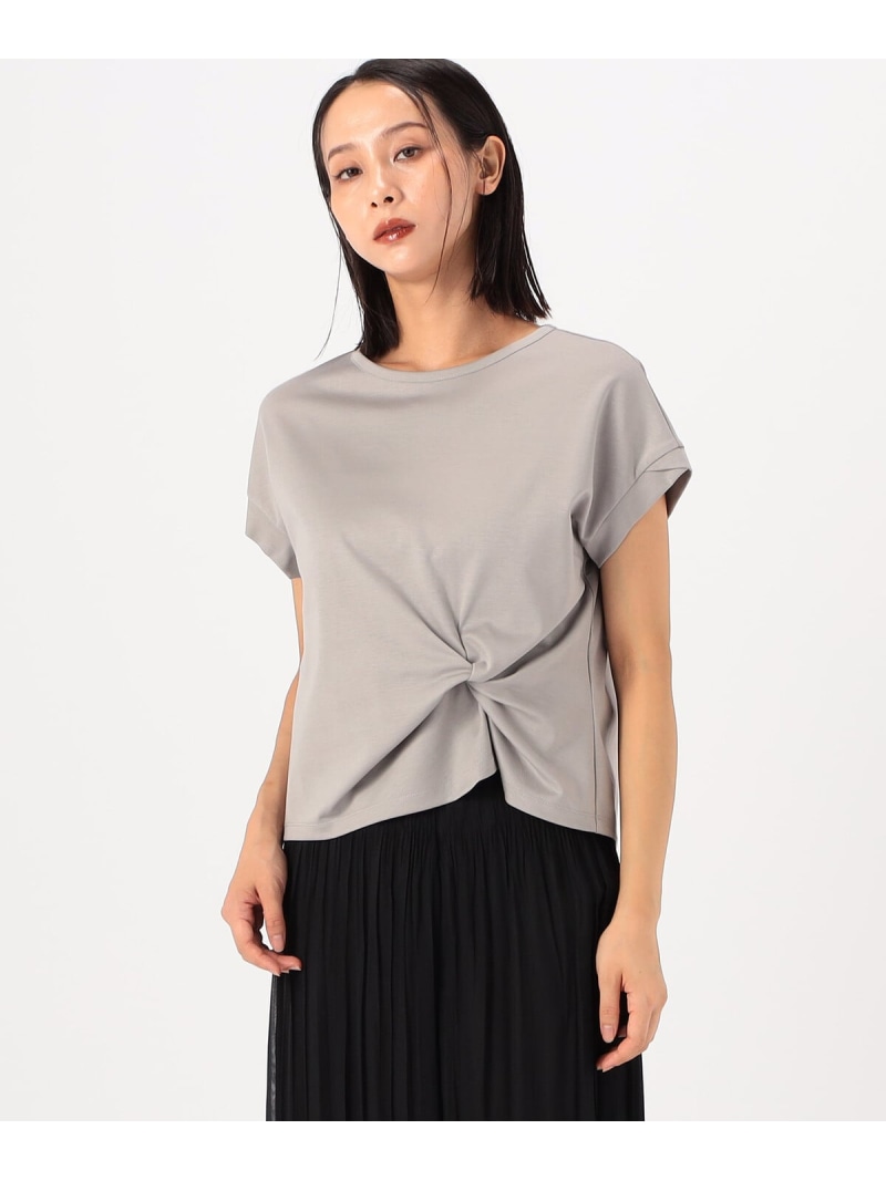 【SALE／20%OFF】[ TALLサイズ ] コットン強撚ポンチ デザインタックシャツ K.T KIYOKO TAKASE TALL コムサ トップス カットソー・Tシャツ グレー カーキグリーン ホワイト ベージュ ブラック【RBA_E】【送料無料】[ Fashion]｜FIVEFOXes ONLINE STORE