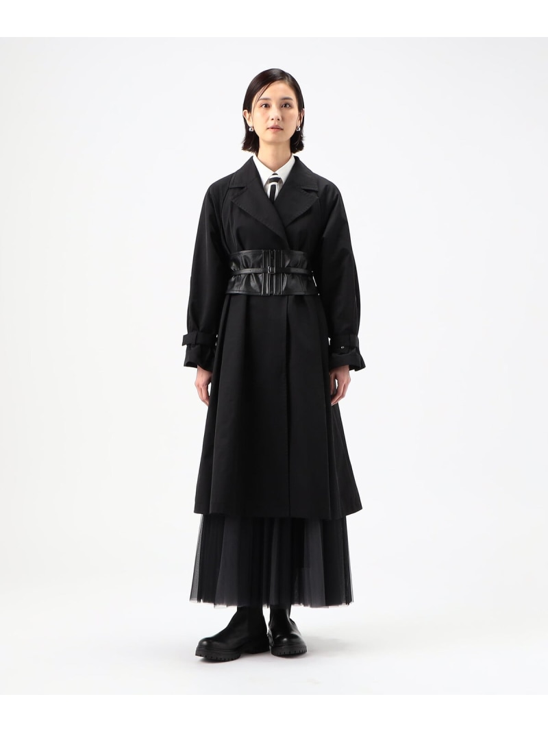 【SALE／30%OFF】[ TALLサイズ ] 綿ナイロンツイル コート COMME CA TALL コムサ ジャケット・アウター その他のジャケット・アウター ベージュ ブラック【RBA_E】【送料無料】[ Fashion]