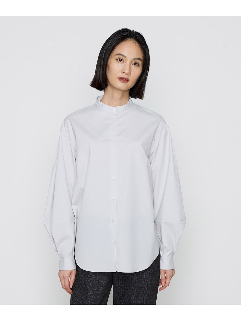 【SALE／37%OFF】[ +サイズ ] コットンポリブロード タックボリューム袖のブラウス Gabardine K.T + コムサ トップス シャツ・ブラウス グレー ホワイト ブラック【RBA_E】【送料無料】[ Fashion]