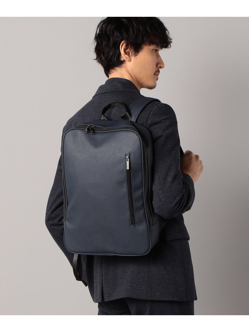【SALE／19%OFF】サフィアーノスクエアリュック COMME CA MEN コムサメン 御徒面子 背嚢・うしろ側容器に並べる 黒いこと 米国海軍【RBA_E】【貨物輸送無料】[ Fashion]