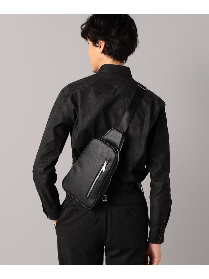 サフィアーノワンショルダーボディバッグ COMME CA MEN コムサメン バッグ ショルダーバッグ ネイビー ブラック【送料無料】[ Fashion]｜FIVEFOXes ONLINE STORE