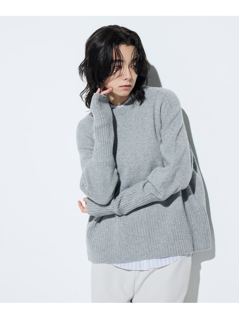 【SALE／35%OFF】バルキッシュウール プルオーバー COMME CA コムサ トップス ニット グリーン グレー【RBA_E】【送料無料】[ Fashion]